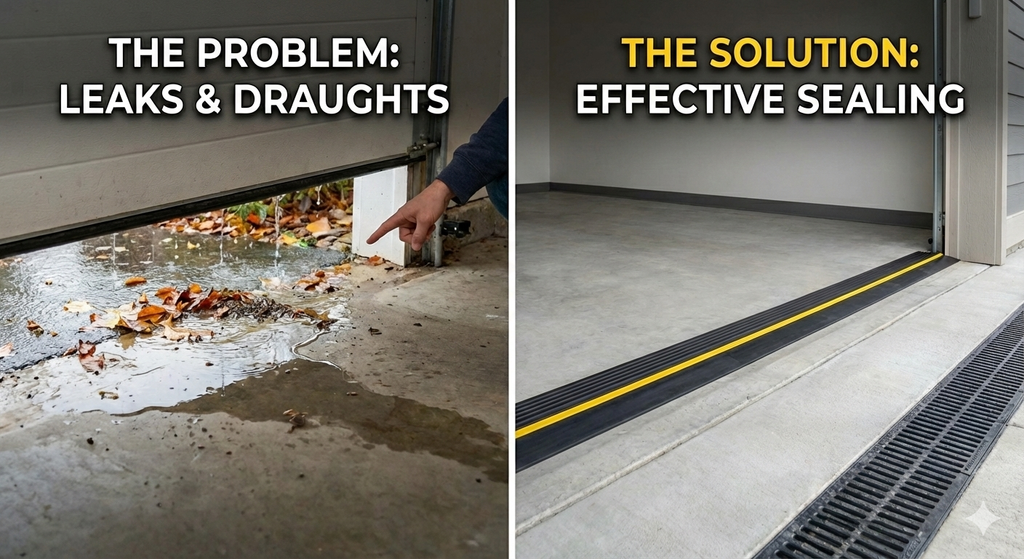 Threshold vs Brush Seal vs Trench Drain | Garage Water Protection Guide