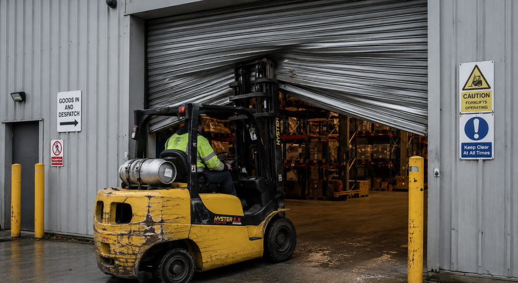 Protecting Commercial Doors from Forklift Damage