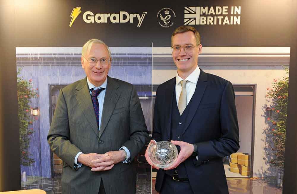 GaraDry® welcomes HRH The Duke of Gloucester KG GCVO