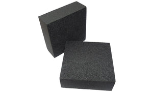 Foam side block inserts on a white background