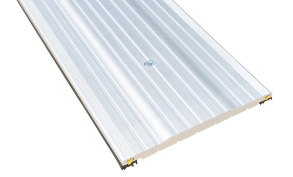 Close up of an industrial strength aluminium threshold seal