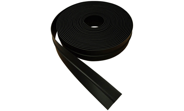 Garage door side seal roll on a white background